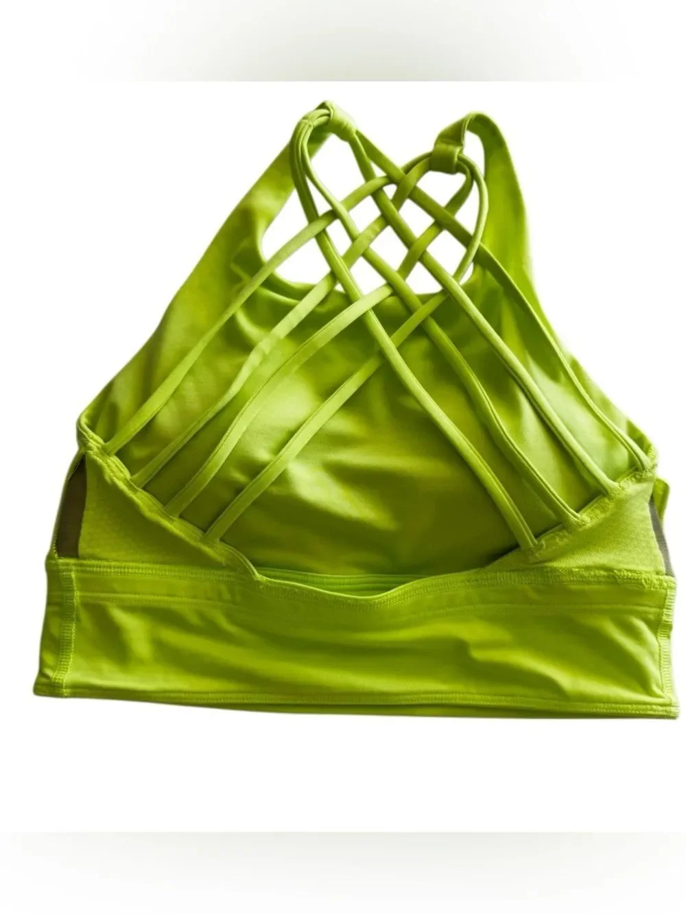 Lululemon Free to Be High-Neck Longline Bra Wild Light Support A/B Faded Zap  S6